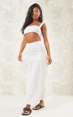 White Contrast Textured Cut Out Midaxi Dress -Serenova Dresses Shop 0062cb878c392260923804c055de8ebb0b4f4793 cnd5495 3