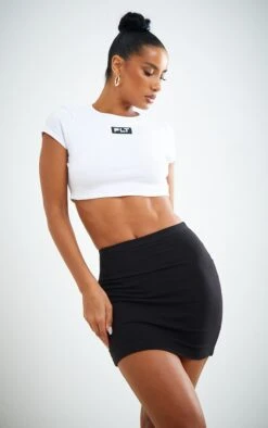 Black And Grey Basic Cotton Blend Jersey 2 Pack Mini Skirt -Serenova Dresses Shop 0146f4948966b183754dd1092737220388a0fff7 cmp0772 4