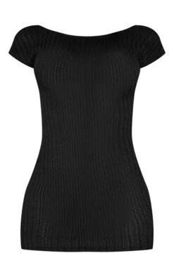 Black Textured Rib Cap Sleeve Backless Bodycon Dress 8 Black Textured Rib Cap Sleeve Backless Bodycon Dress -Serenova Dresses Shop 04ffde88ec859ad65378109b21e47b18eb5654a0 cnd8871 5