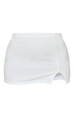 White Stretch Woven Thigh Split Low Rise Extreme Micro Mini Skirt -Serenova Dresses Shop 09e5492d0a4af9aa27b5abd103edd182ceb9f5d3 cmz1151 6
