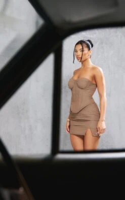 Brown Quilted Woven Micro Mini Skirt -Serenova Dresses Shop 0a481766f8f84272fd2ef766dfdbf0a43763821f cnc8374 4