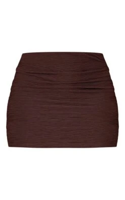 Shape Chocolate Brown Textured Mini Skirt -Serenova Dresses Shop 0a7ecf3c21b44caf4f311302ec6c59e42cf6a028 cna2356 6