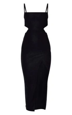 Black Pleated Open Back Strappy Midaxi Dress -Serenova Dresses Shop 0d310f1e8915667c9562da221587263603d99a55 cnb7292 5