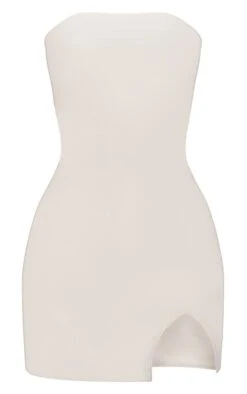 Cream Split Hem Coated Denim Mini Dress -Serenova Dresses Shop 0eae916a11c04425aacd0cc34e278acbe8a42cbd cnd4415 5