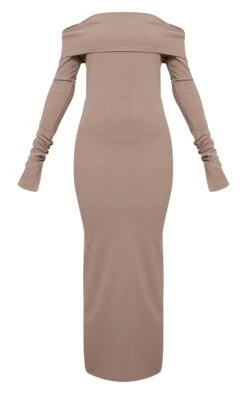 Taupe Fold Detail Ruched Sleeve Maxi Dress -Serenova Dresses Shop 0f26ec48918ce9dbcd07cfc51205dbae33dc86a0 cnd0008 5