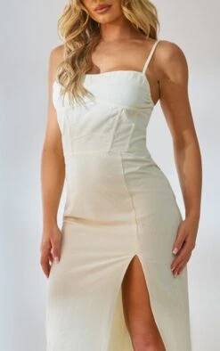 Sand Corset Detail Side Split Strappy Midaxi Dress -Serenova Dresses Shop 1dc72f721b5b09658d94e2682556cc05644d3568 cnd4287 4