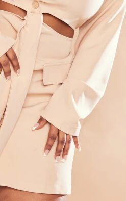 Plus Stone Cut Out Knot Front Blazer Dress -Serenova Dresses Shop 1eaeeafb4613d28c03e43aff928b7d16566870fd cnc9833 4