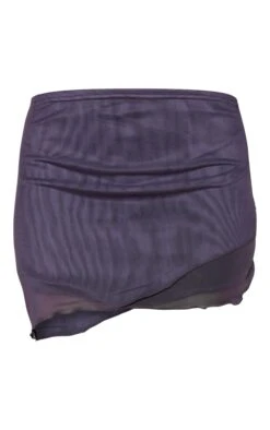 Charcoal Grey Mesh Overlay Mini Skirt -Serenova Dresses Shop 2025ff5c89e0c30a9395408d12ffbd308032ec3a cnc6828 6