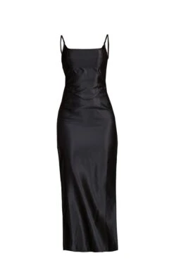 Black Satin Strappy Midaxi Dress -Serenova Dresses Shop 215f06dbb8aafa61f3a1aa95b7408030ba7b7121 cnb7413 5