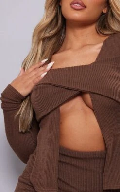 Chocolate Rib Wrap Cut Out Bodycon Dress 9 Chocolate Rib Wrap Cut Out Bodycon Dress -Serenova Dresses Shop 22eedad0e151975125754ff807a0e78acbfa192d cnd4299 4