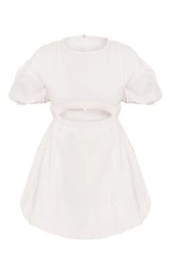 White Cotton Poplin Puff Sleeve Shift Dress 8 White Cotton Poplin Puff Sleeve Shift Dress -Serenova Dresses Shop 241b51e684b9a79804c60196cd770eb3d501fd0b cnd1208 5
