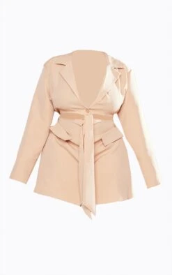 Plus Stone Cut Out Knot Front Blazer Dress -Serenova Dresses Shop 248ec7b0e8d8b0e1734e2a3bfb1433c644a34657 cnc9833 5