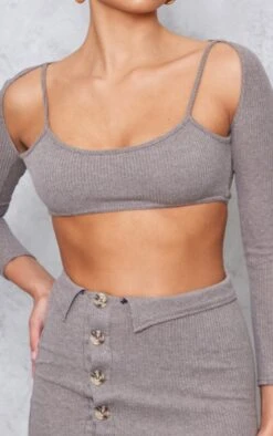 Chocolate Ribbed Cut Out Waist Button Detail Bodycon Dress -Serenova Dresses Shop 276717d8e202212632aa42ca246c8fad8fa6035a cmz8386 4