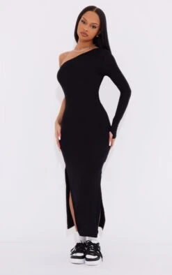Black Jersey One Shoulder Midaxi Dress -Serenova Dresses Shop 29b8db4cb55d40f9ee3b97107d359ad54f2e60b5 cnc9058 3