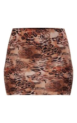 Brown Leopard Printed Plisse Micro Mini Skirt -Serenova Dresses Shop 2baecd71bcb327cd472d5d6ade9c7f4880b70c14 cnd3678 6