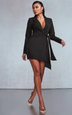 Black Wrap Detail Blazer Dress -Serenova Dresses Shop 32ce38227401da0148b61f4d3170196f7be68ead cmg3953 3