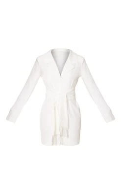 Tall White Tie Waist Blazer Dress -Serenova Dresses Shop 33fa3b25c65adb55db4d086613ea92035f1ae63b cnb6610 5