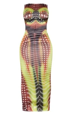 Shape Orange Abstract Print Sleeveless Low Back Midaxi Dress -Serenova Dresses Shop 35fcc1fd0a2f0f8cfd14896e2c1245d203fd6fc0 cnd7451 5