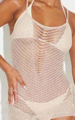 Gold Sheer Glitter Knit Asymmetric Mini Beach Dress -Serenova Dresses Shop 3b01537b9c7678464a79c7d673452d0c0ed5abc1 cmw2133 5