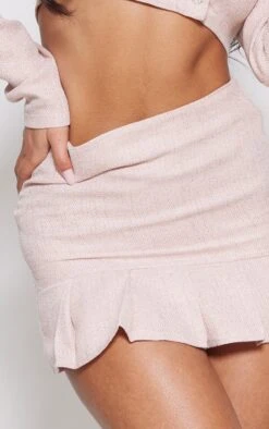 Pale Pink Twill Pleated Hem Micro Mini Skirt -Serenova Dresses Shop 3c1f7219380377cccf44ebc6cb1d8621a6f537e1 cnb8112 5