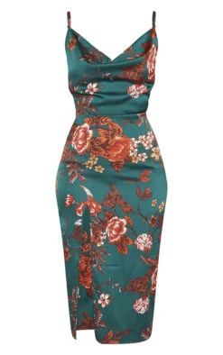 Emerald Green Floral Strappy Satin Cowl Midi Dress 7 Emerald Green Floral Strappy Satin Cowl Midi Dress -Serenova Dresses Shop 3d3b828d2c6070a500eff1f96dc53fcd6d5a8609 cmc7925 3
