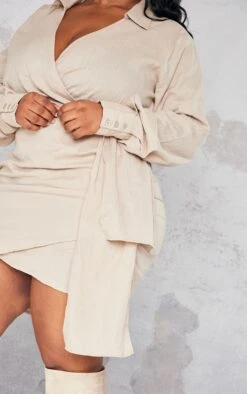 Plus Stone Drape Front Wrap Shirt Dress -Serenova Dresses Shop 46e028805724d3fffb3c98ea14d641229f41d056 cna1303 4
