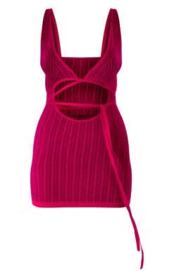 Pink Two Tone Wrap Tie Knit Mini Dress -Serenova Dresses Shop 4a8cab45d93ec308ab5c50faed5546bb18e8bdb3 cnb8364 5