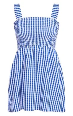 Blue Gingham Woven Ruched Bust Cami Mini Dress -Serenova Dresses Shop 4e3d5bed4352db476195af73b4633ec75f75ffcc cmz1454 6