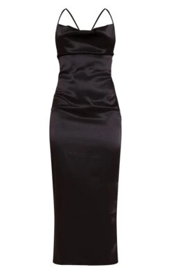 Black Satin Cowl Neck Lace Up Back Maxi Dress -Serenova Dresses Shop 583827e6045ef4585e65cf77ecd1b7f5717264c6 cmv0510 6