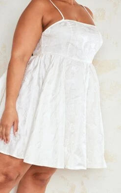 Plus Cream Jacquard Shift Dress -Serenova Dresses Shop 59db99e0a81a7facc6c0fe2bed2a7771faffa640 cne0797 4