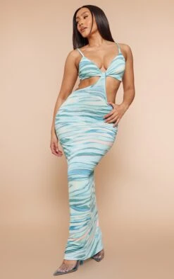 Shape Blue Textured Printed Slinky Cut Out Maxi Dress 7 Shape Blue Textured Printed Slinky Cut Out Maxi Dress -Serenova Dresses Shop 5ef40855b91ba228b693faaf4a1244e98b36eb8c cne0524 3