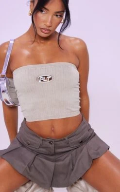 Charcoal Grey Twill Low Rise Pleated Micro Mini Skirt -Serenova Dresses Shop 669ebf2af85d6e72453580206473c5738afd4960 cnc8628 5