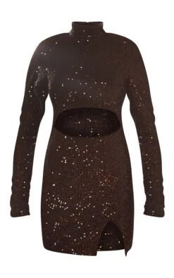 Black Sequin High Neck Long Sleeve Cut Out Split Hem Bodycon Dress 9 Black Sequin High Neck Long Sleeve Cut Out Split Hem Bodycon Dress -Serenova Dresses Shop 66e86b2613f319726dd7eba30d960aac11b44dcf cmu6365 6