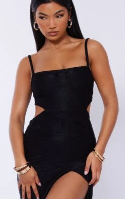 Black Pleated Open Back Strappy Midaxi Dress -Serenova Dresses Shop 6e9ea807cb9c5a5e4d2b5923005cd873ea7cf020 cnb7292 4