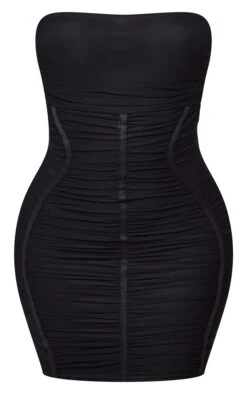 Shape Black Mesh Bandeau Ruched Bodycon Mini Dress -Serenova Dresses Shop 70e47e0e97fc51fce193e141d6f6d262527a7f92 cnc8855 5