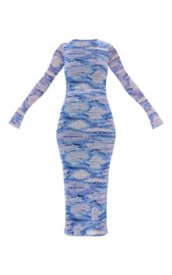 Tall Denim Print Ruched Midaxi Dress -Serenova Dresses Shop 7368180f97814f6de8576553f373164f04fc3575 cnd3439 5