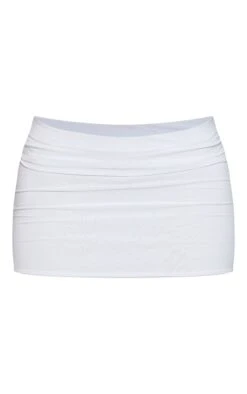 White Slinky Basic Low Rise Extreme Micro Mini Skirt -Serenova Dresses Shop 7efbd291e02c9bc00b70b6142b875fca916593d7 cmv8575 6