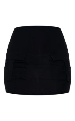Black Jersey Cargo Pocket Detail Mini Skirt -Serenova Dresses Shop 81ff68bf5e32ecccbebe8c27e1ea91b5d8313a00 cnd3673 6