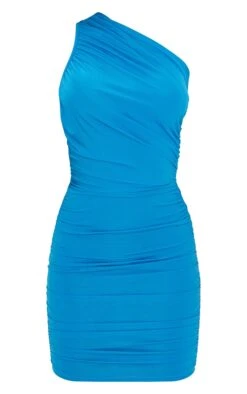 Blue Slinky Ruched One Shoulder Bodycon Dress -Serenova Dresses Shop 88c234aa3094f4bf8923fc898024ce8de05ba59d cmu9098 6