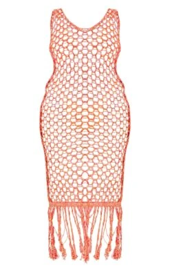 Plus Orange Fishnet Knitted Maxi Dress -Serenova Dresses Shop 8b220e0311237e293712c2f861306a74e0b2b1e1 cnd9063 5