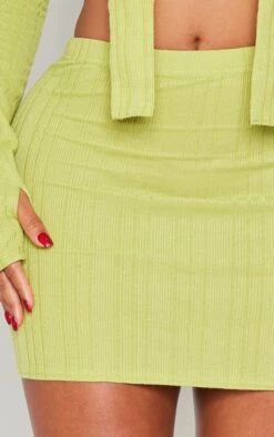 Shape Lime Green Knit Ladder Micro Mini Skirt -Serenova Dresses Shop 92d7e107ed0ea4e870dde15a7bf5469b1d33306a cne0547 5