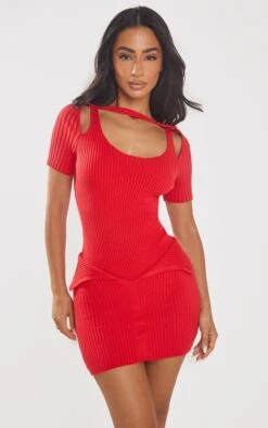 Petite Red Knitted Fold Over Skirt -Serenova Dresses Shop 93fd04f1bef04f3edb393ada11418de501c6267c cne2378 4