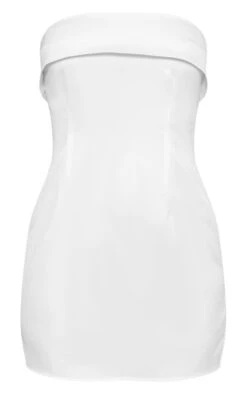 White Satin Bandeau Fold Over Shift Dress -Serenova Dresses Shop 9d1f4060f2f892f2469e1f724ea6b83e6c42f13e cnd5941 5
