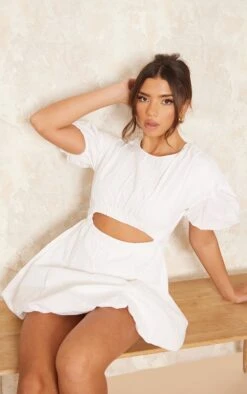 White Cotton Poplin Puff Sleeve Shift Dress 9 White Cotton Poplin Puff Sleeve Shift Dress -Serenova Dresses Shop 9e0d1408a9ae649eef1e92f6e028360973d831e7 cnd1208 1