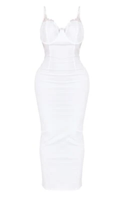 Shape White Woven Lace Cup Detail Maxi Dress 9 Shape White Woven Lace Cup Detail Maxi Dress -Serenova Dresses Shop 9fd9f8a1544627d511d0b99d064c5d0ada3a286a cne0600 5