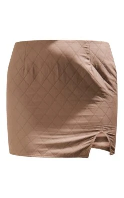 Brown Quilted Woven Micro Mini Skirt -Serenova Dresses Shop a7a7e6885f252b81daf190d6d2fe9af465a465ad cnc8374 6