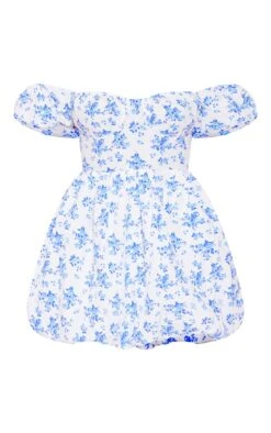 White Floral Print Puff Sleeve Puffball Shift Dress -Serenova Dresses Shop aa97a79db389fce082836c448dd5f82adbb63dc9 cmw6592 6