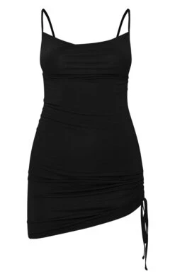 Black Ruched Detailed Cowl Neck Bodycon Dress 9 Black Ruched Detailed Cowl Neck Bodycon Dress -Serenova Dresses Shop aab587c5a197ef7def4ef7877bf26acf6777b281 cmw1409 6