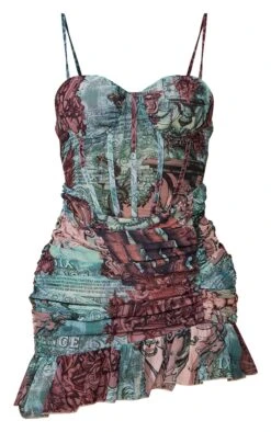 Multi Renaissance Print Corset Frill Hem Bodycon Dress -Serenova Dresses Shop ad1d2fb9e2d9a9daf438c38fd192251a4e7f74f5 cnd5866 5