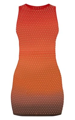 Hot Orange Ombre Embellished Bodycon Dress -Serenova Dresses Shop b1217dd6410538d73714a7694c118cd1d87d32cd cnd1624 5